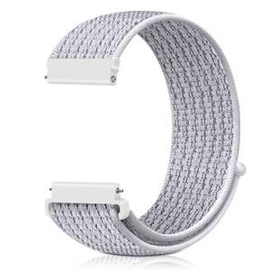 lot 20155 image: 22mm Nylon Quick Release Watch Band Compatible with Samsung Galaxy Watch 3 45mmGear S3 FrontierGarmin Venu 4 45mm3 45mm2Vivoactive 4Forerunner 570(47mm)255265Amazfit HelioBip 65Balance 2