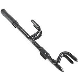 lot 10031 image: Stainless Steel Hook Rack with Multiple Curved Hooks