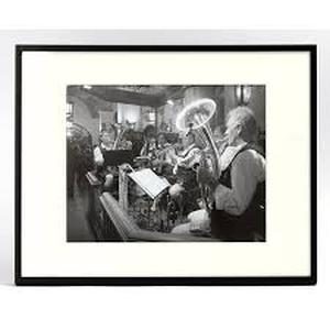 lot 11135 image: Black and White Photograph Engine Work Industrial Scene 17in x22.5in