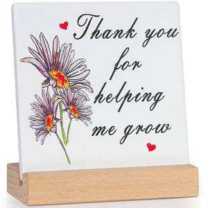 lot 2280 image: MAIBAOTA Thank You Gifts for Women & Men, Retirement & Appreciation Gifts for Teacher, Mom, Dad & Grandparents, Ceramic Plaque Signs