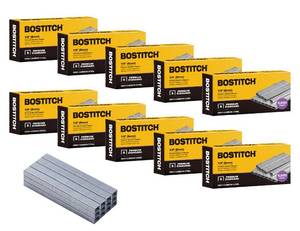 lot 2340 image: Bostitch Office 50,000 Standard Staples, 14 Length,Full Strip Staples, 210Strip, 5000 Per Box, 10-Pack