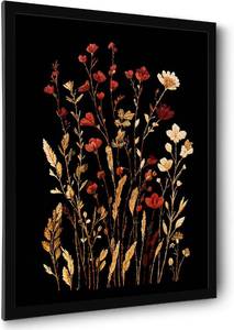 lot 2409 image: Bathroom Wall Art Decor Canvas Art Wall Decor Small Framed Wall Art Decor Pictures for Bathroom Bedroom Artwork for Walls Blooming in Dark Flowers Wall Decorations Hallway Over Bed Decor 8x12 Inchs