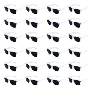 lot 2430 image: Super Z Outlet Plastic Vintage Retro Style Sunglasses Classic Shades Eyewear Party Favors (24, White)