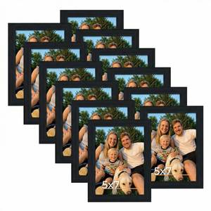 lot 3268 image: Giftgarden 5x7 Picture Frame Black 5 x 7 Photo Frames Bulk for Wall or Tabletop, 12 Pack