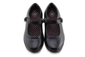 lot 6096 image: JABASIC Girls Mary Jane School Uniform Shoes (4,Black) size 4