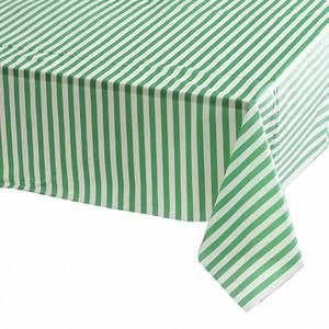 lot 6099 image: Vpang 2 Pcs Striped Plastic Print Tablecloths Disposable Table Cover Thickened Rectangle Tablecover, Kitchen Picnic Wedding Birthday Party Table Covers, 54x108 (Green Stripe)