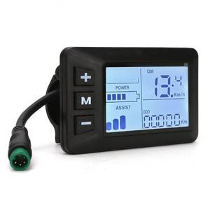 lot 6102 image: G51 E-Bike Display Controller 5 Pins LCD Color Screen Intelligent Electric Bike Control Panel for 24V 36V 48V System, Wireless Speedometer Odometer Monitor for Scooter Accelerator Waterproof Connector