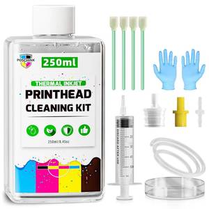 lot 6485 image: Printhead Cleaning Kit, Best Printers Printhead Cleaning Kit for Epson Printer Nozzle Cleaning, 250ml Print Head Cleaning Kit for HP Printer Head, Printer Cleaner Solution for Canon Inkjet Printers