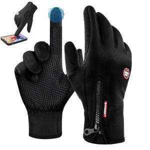 lot 12183 image: Myzopodic Winter Gloves, Thermal Touch Screen Windproof Gloves, All-Day Warmth, Windproof Waterproof for Running Cycling Driving Hiking for Men Women (L)
