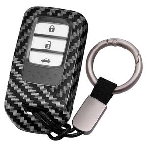 lot 12214 image: MAIMOCCY Key Fob Case Shell Cover Compatible for Honda CRV Civic Accord Odyssey Pilot Accessory Smart key Chain Ring Holder Bag Protect Cover