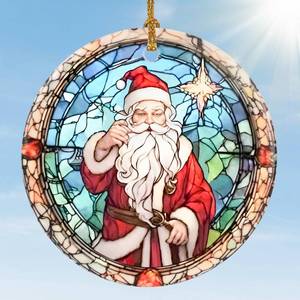 lot 14206 image: Christmas Ornament, Jocidea Christmas Decorations Santa Claus, Christmas Tree Ornaments, Holiday Decor and Xmas Gifts Ideas 3-Pack