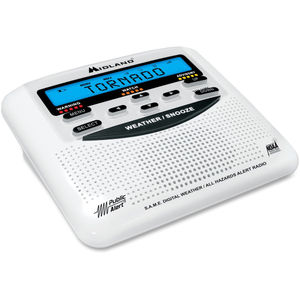 lot 14211 image: Midland - All-Hazard Weather Band Radio - White