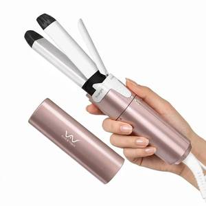 lot 14242 image: VAV Mini 2-in-1 Hair Straightener & Curler,Dual Voltage (100-240V) Travel Flat Iron with 1 Inch Ceramic Plates - Fast Heating,Lightweight & Portable for Short Hair