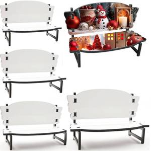 lot 14245 image: AiDiYGECO 5 PACK Sublimation Memorial Bench Blanks ornament Chair Decor, Handmade Nautical Beach Themed Picture Frame for Tabletop Home Decor Holds memorial bench sublimation 7.1x2.72 Inch