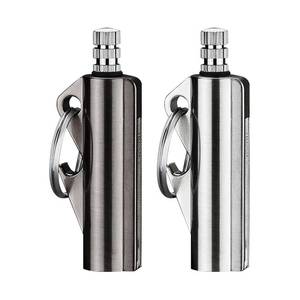 lot 14259 image: STEHEMO 2 Pack Permanent Match Infinity Lighter, Multitool Keychain Bottle Opener for Men, Reusable Waterproof Metal Match Strike Anywhere, Forever Flint Fire Starter for Outdoor Survival,Style3