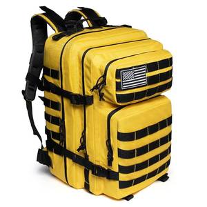 lot 19801 image: QT&QY 45L Military Tactical Backpacks Molle Army Assault Pack 3 Day Bug Out Bag Hiking Treeking Rucksack