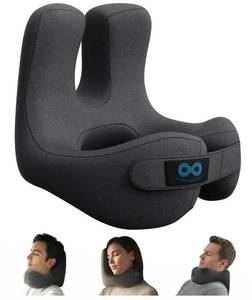 lot 19805 image: Everlasting Comfort Upgraded Neck Pillow for Airplanes �� Memory Foam Travel Headrest for Flying �� Portable Multi-Position Travel Pillows with 360°Support �� Long Flight Essentials for Sleep & Home Use