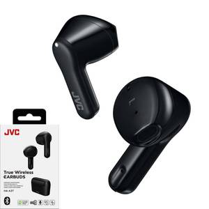 lot 20204 image: JVC True Wireless Earbuds Headphones, 11mm Neodymium Magnet Driver, Touch Sensor Operation, Bluetooth 5.1, Water Resistance (IPX4), Long Battery Life (up to 22 Hours) - HAA3TB (Black), Small