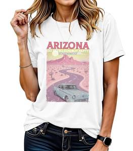 lot 20221 image: Womens Graphic T-Shirt Dandelion Graphic Tees Nature Hiking Adventure Outdoor Summer Short Sleeves Casual Tees Tops (Adventure11-White-2XL)