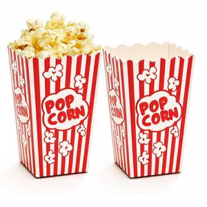 lot 20248 image: Homrelaxy 54Pcs Mini Popcorn Boxes, 4.6 Tall and 2.6 Square Small Paper Popcorn Containers Buckets for Pop Corn Machine, Movie Night, Cinema, Carnival, Party, Concessions