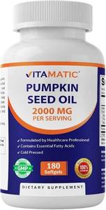 lot 12175 image: Vitamatic Pumpkin Seed Oil 2000 mg Per Serving