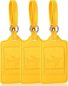 lot 14217 image: 3Pcs Cute Luggage Tag Set for Luggage