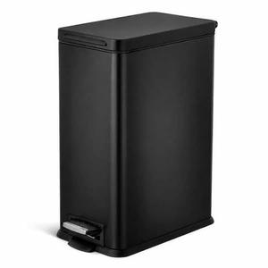 lot 19784 image: Homezone Living Stainless Steel Rectangular Step Trash Bin