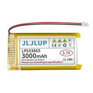 lot 20201 image: JLJLUP 3.7V Li-ion Polymer Battery 3000mAh for Wireless Speaker