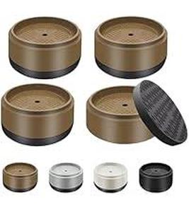 lot 20207 image: Bed Risers 1 Inch (Brown 12 Pack)