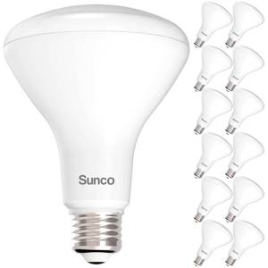 lot 1645 image: Sunco 12 Pack BR30 Light Bulbs LED, Recessed Can Light Bulbs, Indoor Flood Bulb, 850 LM, 11W (65W Equivalent), 5000K Daylight LED Bulb, Dimmable, E26 Base, for Home, Kitchen, Bedroom UL