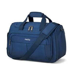 lot 1689 image: HanTrip Carry on Duffel Bag Foldable Duffle Bags for Travel, Under Seat Personal Item Bags for Airplanes, Weekender Overnight Mens Travel Tote Bag for Women Small Softside Carry on Luggage (Blue)