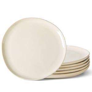 lot 1692 image: AmorArc Ceramic Plates Set of 6,8.5 Inch Handmade Reactive Glaze Stoneware Plates set for Dessert,Salad,Appetizer,Small Dinner Plates,Microwave and Dishwasher Safe,Scratch Resistant