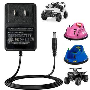 lot 2040 image: 6V Battery Charger for kidzone Bumper car,6 Volt Charger for Kids Ride On Cars - Compatible with Best Choice Products SUV,Flybar Bumper,Electric Cars with ETL Listed
