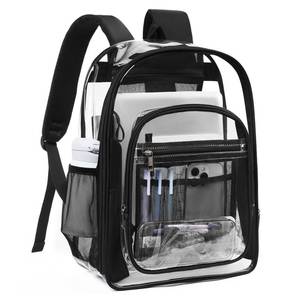 lot 2049 image: Telena Small Clear Bag for Stadium Events Heavy Duty PVC Transparent Mini Backpack Pink