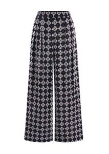 lot 2095 image: PRETTYGARDEN Casual Womenfts Pants 2026 Elastic Waist Palazzo Long Pajama Wide Leg Trousers Knit Fall Outfits with Pockets (Small Plaid Black,X-Large)