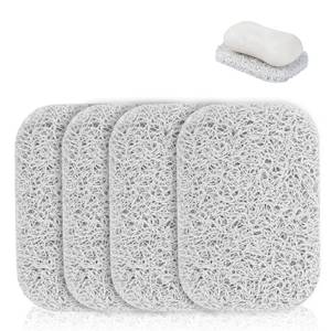 lot 2128 image: Jephen 4pcs Soap Lifting Pads for Soap Dish,Bars soap Holder for Shower Kitchen Bathroom Travel Hotel Cleaning Supplies