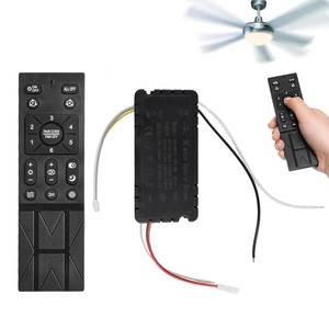 lot 2142 image: Ceiling Fan Remote Control Kit, 6 Speed Remote Controlled Ceiling Fans Light Kit Replacement Fans Controller with Dimming Function Battery Monitoring AC 110V-265V
