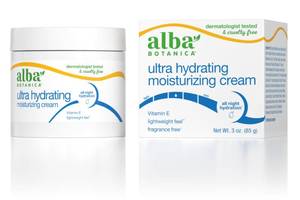 lot 2144 image: Alba Botanica Ultra Hydrating Moisturizing Cream, with Vitamin E, Fragrance Free, 3 Oz (Packaging May Vary)