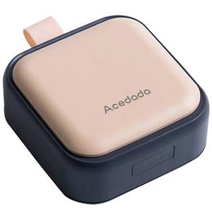 lot 2444 image: Small Pill Case, Cute Pill Box - Acedada Travel Daily Pill Organizer, Portable Pretty Pill Container for Purse Pocket, Compact Medicine Holder for Vitamins, Fish Oils, Supplements, Pink