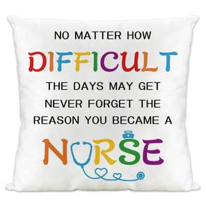 lot 2467 image: Aelciyue Nurse Appreciation Gifts - Christmas Farewell Retirement Gift for Woman Inspirational Nurses Week Gifts for Nurses Teachers Pillowcase 18x18 Pillow Cover Going Away Gift for Coworkers Friends