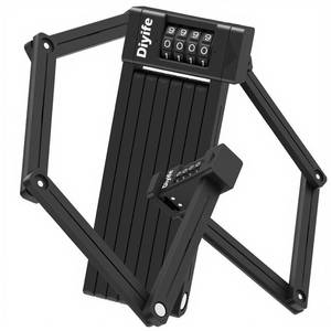 lot 4156 image: Diyife Folding Bike Lock, 4ft120cm Heavy Duty 4-Digit Combination Bicycle Lock, 360° Rotation Waterproof Anti-Theft Alloy Steel Foldable Lock with Bracket for Ebike Scooter Motorcycle