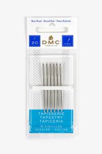 lot 4187 image: DMC 1767-20 Tapestry Hand Needles, 6-Pack, Size 20