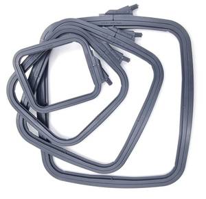 lot 4188 image: Nurge Square Embroidery Hoop - Plastic Cross Stitch Frame for Needlepoint and Embroidery - Adjustable Craft Hoop - Anthracite - Set of 4