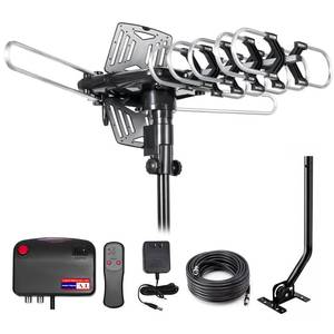 lot 5212 image: TV Antenna Outdoor,360° Omni-Directional Reception Long 200 Miles Range Enhance VHFandUHF 4K 1080p Ready HDTV Antenna with Added Stability for OutdoorAttic,RG6 Coax Cable