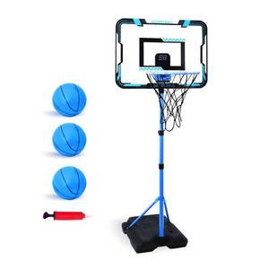 Nattork Kids Basketball Hoop, Adjustable Height Toddler Basketball Hoop Stand, Indoor Outdoor Basketball Goal Toy for Boys Girls Ages 3~8 Years Old, Includes 3 Balls, Ideal for Birthday Gift