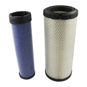 lot 5237 image: Air Filter kit for Donaldson P822768 P822769, R1401-42270 R1401-42280, RE68048 RE68049, 6666333 6669547, AF25553 AF25554, LAF8143, 129062-12560, 140-2334 134-8726, RS3702 RS3703 (Inner and Outer)