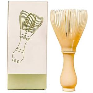 lot 6078 image: Resin Matcha Whisk Chasen Brush Tools for Matcha Green Tea Powder Reusable Powder Whisk Prepare Japanese Matcha Tea (Yellow-1)