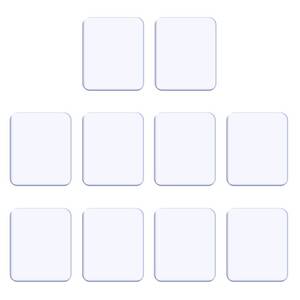 lot 6170 image: ZC GEL Sticky Gel Pads (10 Pack), As Seen On TV Removable Traceless Gripping Pad Washable Reusable Anti Slip Pad for Car Dashboard Office Home Stick Anything Anywhere, Clear