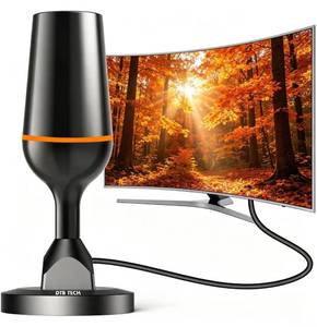lot 6216 image: TV Antenna for Local Channels Indoor, 4K HD Digital Antenna for Smart TV Indoor with Magnetic Base, No Cable Needed - 8.2ft Cable, Long Range - Support HDTVs with Built-in Tuner