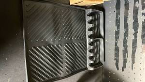 lot 11217 image: All-Weather Vehicle Mat Black with Raised Edge Channels